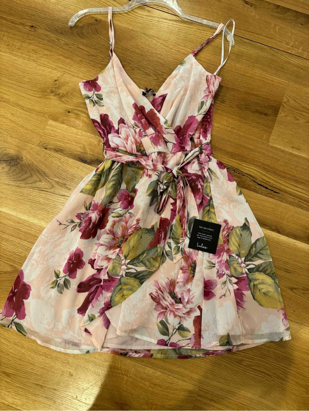 Lulu’s Pink and Green Summer Dress